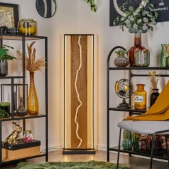 hofstein Lampadaire Terre LED Écru, Noir, Blanc, 1 lumière