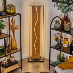 hofstein Lampadaire Terre LED Écru, Noir, Blanc, 1 lumière