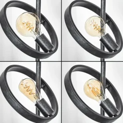 Lampes Industrielles-hofstein Lampadaire Theareabarivat Anthracite, 3 lumières