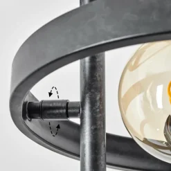 Lampes Industrielles-hofstein Lampadaire Theareabarivat Anthracite, 3 lumières