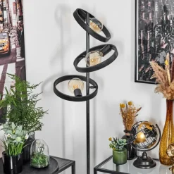 Lampes Industrielles-hofstein Lampadaire Theareabarivat Anthracite, 3 lumières