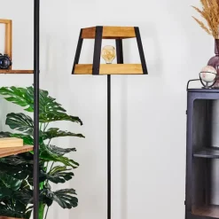 Lampes Industrielles-hofstein Lampadaire Tiflis Noir, 1 lumière