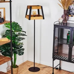 Lampes Industrielles-hofstein Lampadaire Tiflis Noir, 1 lumière