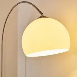 hofstein Lampadaire Tipitapa Nickel mat, 1 lumière