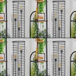 Lampes Industrielles-hofstein Lampadaire Tobuna Noir, 3 lumières