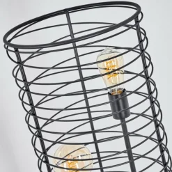 Lampes Industrielles-hofstein Lampadaire Tobuna Noir, 3 lumières