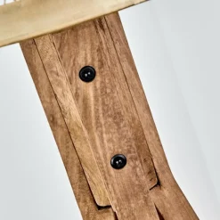 Luminaires Scandinaves-hofstein Lampadaire Tomaca Laiton, Écru, 1 lumière