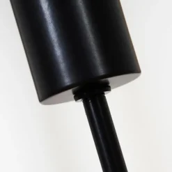 Style Boho-Chic-hofstein Lampadaire Torreglia Brun, Noir, 2 lumières