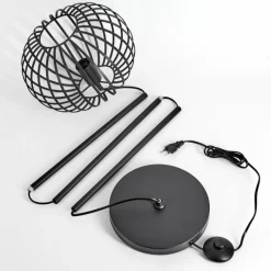 Lampes Vintages & Rétros-hofstein Lampadaire Trapichera Noir, 1 lumière