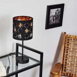 Lampes Vintages & Rétros-hofstein Lampadaire Trasancos Noir, 1 lumière