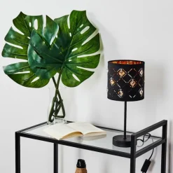 Lampes Vintages & Rétros-hofstein Lampadaire Trasancos Noir, 1 lumière