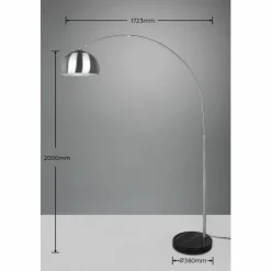 Luminaires Trio Lampadaire Trio ARGENTINA Nickel mat, 1 lumière* Lampadaires Et Lampes Sur Pied