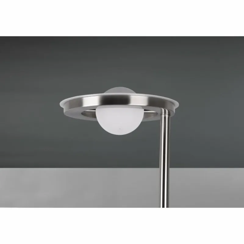 Luminaires Trio Lampadaire Trio Barrie LED Nickel mat, 2 lumières* Éclairage Led