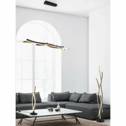 Luminaires Trio Lampadaire Trio Blaze LED Laiton, 1 lumière* Éclairage Led