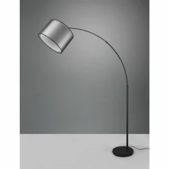 Lampes En Tissu-Luminaires Trio Lampadaire Trio Burton Noir, 1 lumière