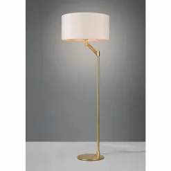 Lampes En Tissu-Luminaires Trio Lampadaire Trio Cassio Laiton, 1 lumière