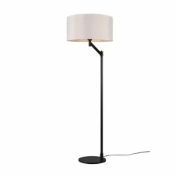 Lampes En Tissu-Luminaires Trio Lampadaire Trio Cassio Noir, 1 lumière