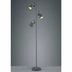 Luminaires Scandinaves-Luminaires Trio Lampadaire Trio EDWARD Noir, 3 lumières