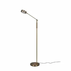 Luminaires Trio Lampadaire Trio Franklin LED Vieux laiton, 1 lumière* Lampadaires Et Lampes Sur Pied