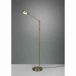 Luminaires Trio Lampadaire Trio Franklin LED Vieux laiton, 1 lumière* Lampadaires Et Lampes Sur Pied