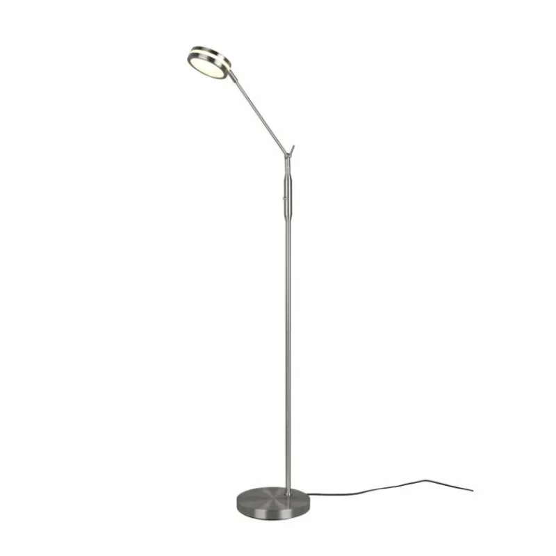 Luminaires Trio Lampadaire Trio Franklin LED Nickel mat, 1 lumière* Éclairage Led