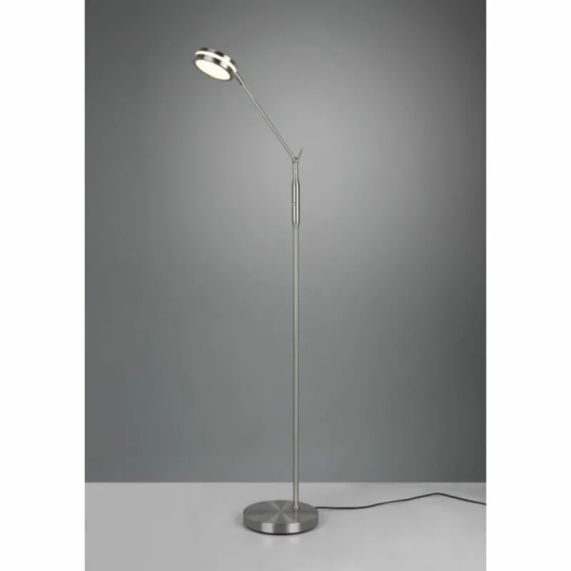 Luminaires Trio Lampadaire Trio Franklin LED Nickel mat, 1 lumière* Éclairage Led