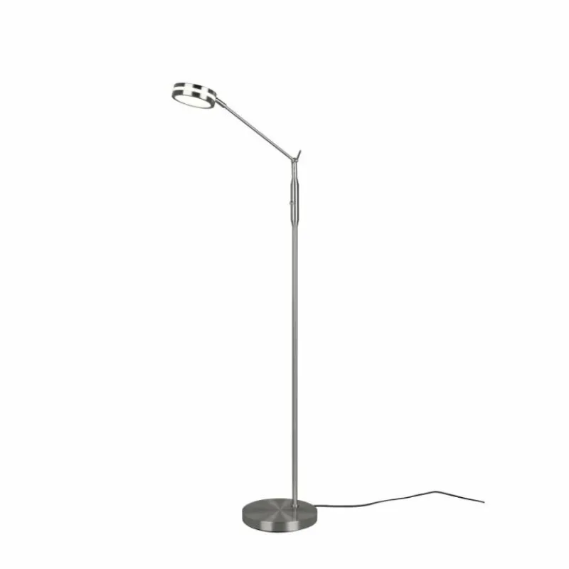 Luminaires Trio Lampadaire Trio Franklin LED Nickel mat, 1 lumière* Éclairage Led