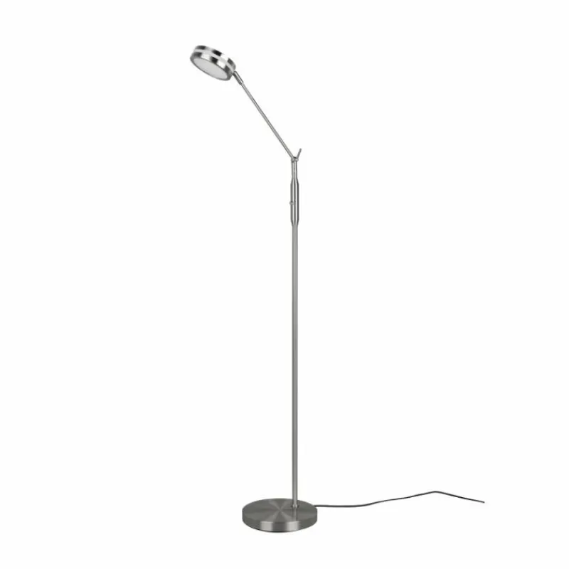 Luminaires Trio Lampadaire Trio Franklin LED Nickel mat, 1 lumière* Éclairage Led