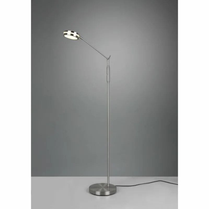 Luminaires Trio Lampadaire Trio Franklin LED Nickel mat, 1 lumière* Éclairage Led