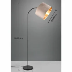 Luminaires Trio Lampadaire Trio JULIETA Noir, 1 lumière* Lampadaires Et Lampes Sur Pied