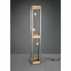 Lampes Vintages & Rétros-Luminaires Trio Lampadaire Trio Khan Brun foncé, Nickel mat, 3 lumières