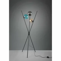 Luminaires Trio Lampadaire Trio Leuchten LANCE Noir, 3 lumières