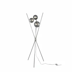Luminaires Trio Lampadaire Trio Leuchten LANCE Chrome, 3 lumières