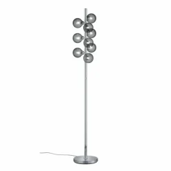 Luminaires Trio Lampadaire Trio Leuchten ALICIA Chrome, 9 lumières