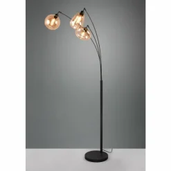 Luminaires Trio Lampadaire Trio Lumina Noir, 3 lumières