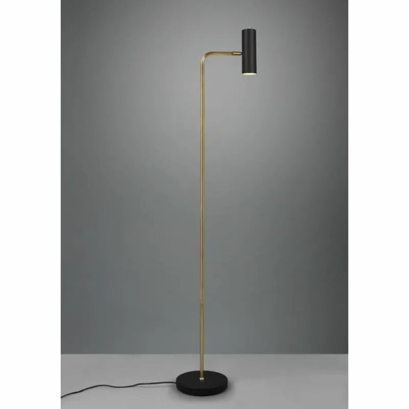 Luminaires Trio Lampadaire Trio Marley Laiton, 1 lumière* Lampadaires Et Lampes Sur Pied