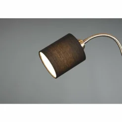 Lampes En Tissu-Luminaires Trio Lampadaire Trio Motel Nickel mat, 1 lumière