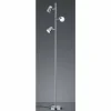 Luminaires Rustiques-Luminaires Trio Lampadaire Trio NARCOS LED Nickel mat, 3 lumières