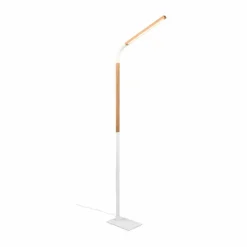 Lampes En Bois-Luminaires Trio Lampadaire Trio NORRIS LED Blanc, 1 lumière