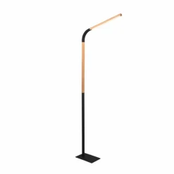 Lampes En Bois-Luminaires Trio Lampadaire Trio NORRIS LED Noir, 1 lumière