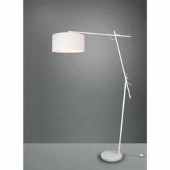 Lampes En Tissu-Luminaires Trio Lampadaire Trio Ponte Blanc, 1 lumière