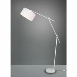 Lampes En Tissu-Luminaires Trio Lampadaire Trio Ponte Blanc, 1 lumière