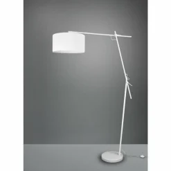 Lampes En Tissu-Luminaires Trio Lampadaire Trio Ponte Blanc, 1 lumière