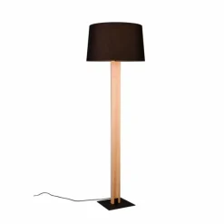 Lampes En Tissu-Luminaires Trio Lampadaire Trio RAHUL Noir, 2 lumières