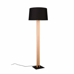 Lampes En Tissu-Luminaires Trio Lampadaire Trio RAHUL Noir, 2 lumières