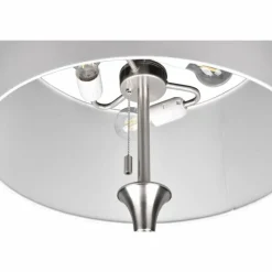 Lampes En Tissu-Luminaires Trio Lampadaire Trio Sabia Nickel mat, 3 lumières