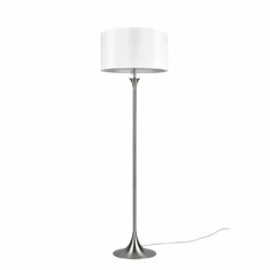 Lampes En Tissu-Luminaires Trio Lampadaire Trio Sabia Nickel mat, 3 lumières