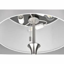 Lampes En Tissu-Luminaires Trio Lampadaire Trio Sabia Nickel mat, 3 lumières