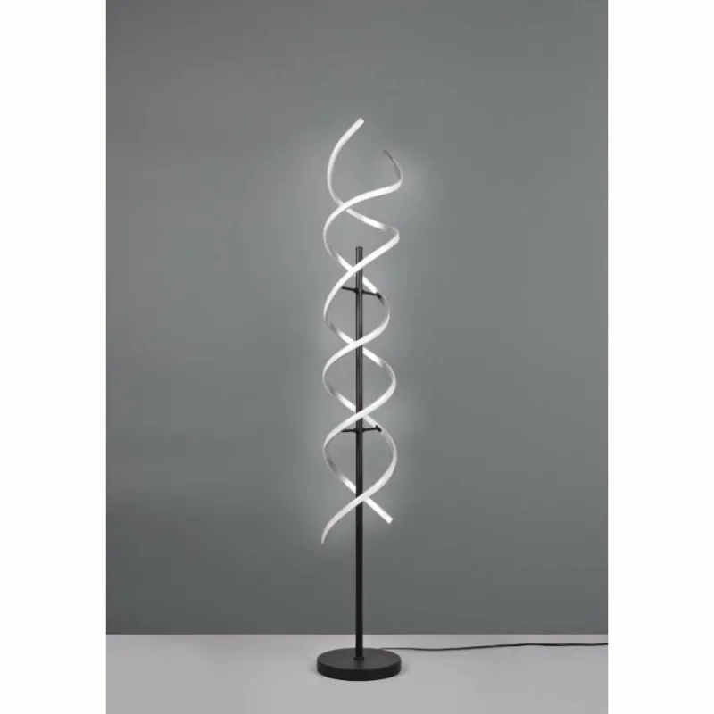 Luminaires Trio Lampadaire Trio Sequence LED Aluminium, Noir, 1 lumière* Éclairage Led