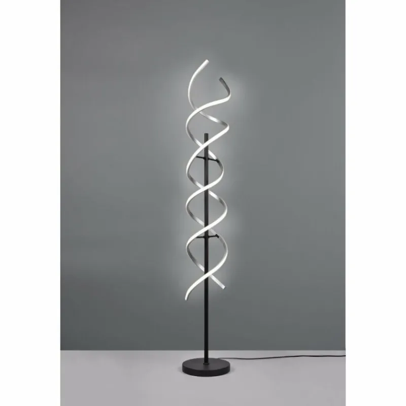 Luminaires Trio Lampadaire Trio Sequence LED Aluminium, Noir, 1 lumière* Éclairage Led